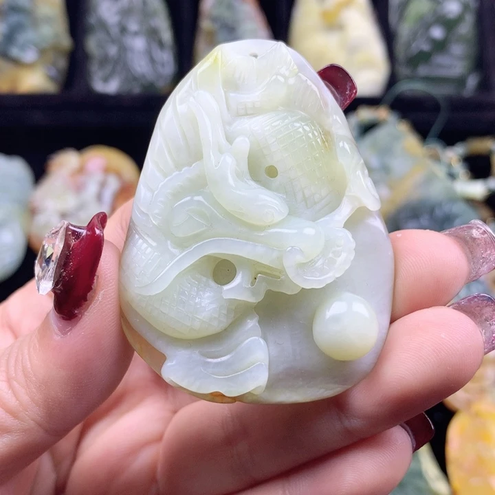 岫玉挂坠未镶嵌挂坠