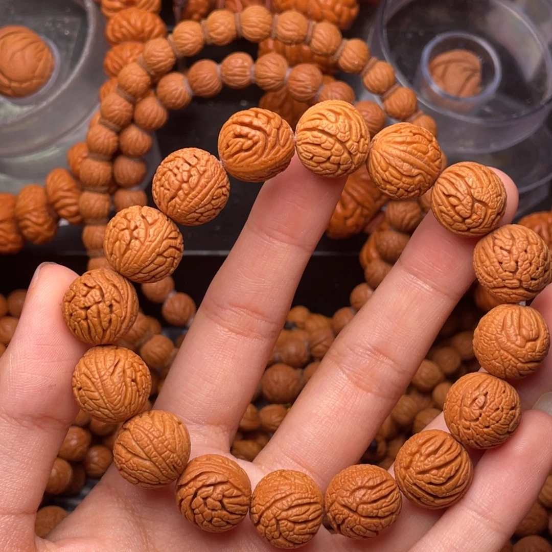 木质类秦岭核桃密纹绣球