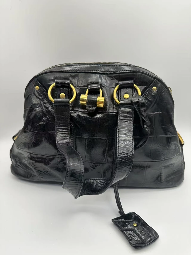 95新 YSL/圣罗兰 黑色手提单肩包