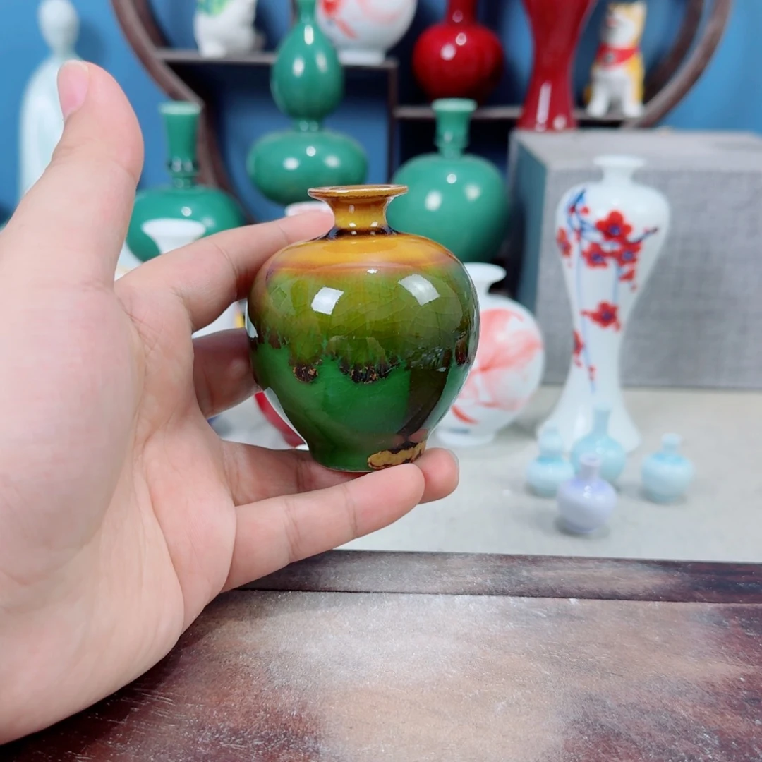 陶瓷手工小花器摆件
