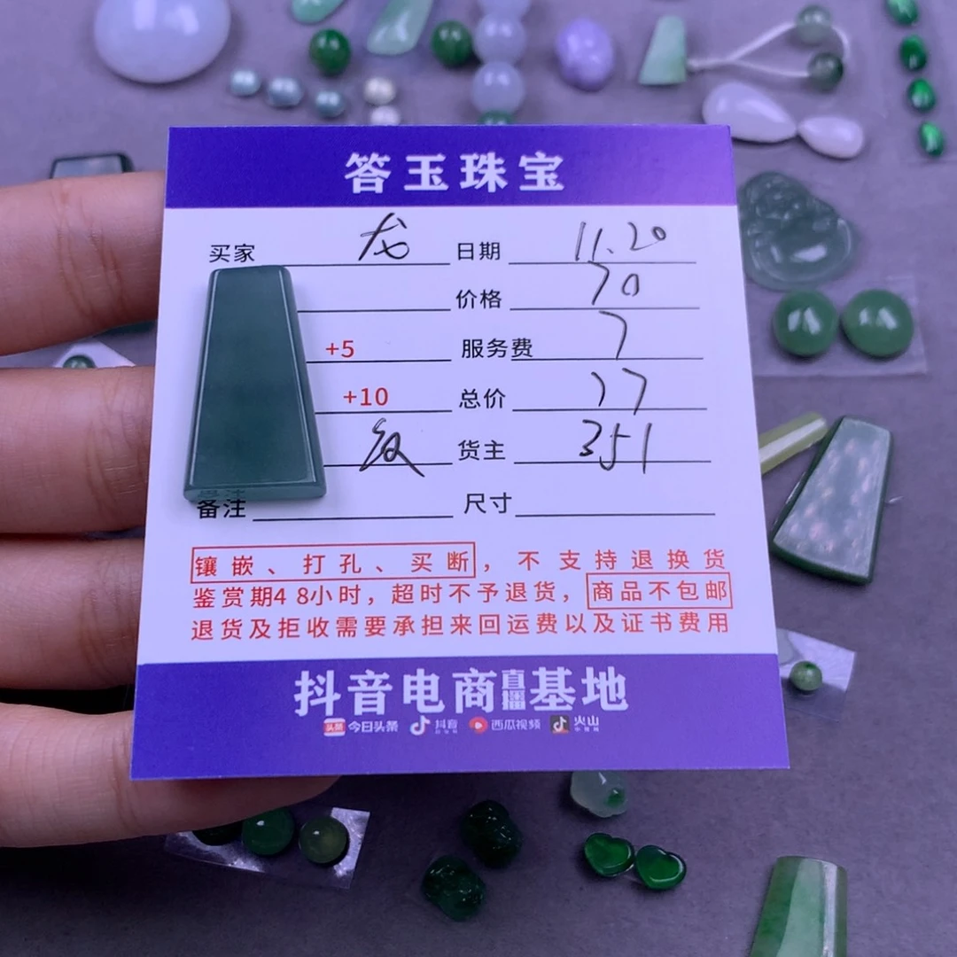 颈饰未镶嵌翡翠龙*