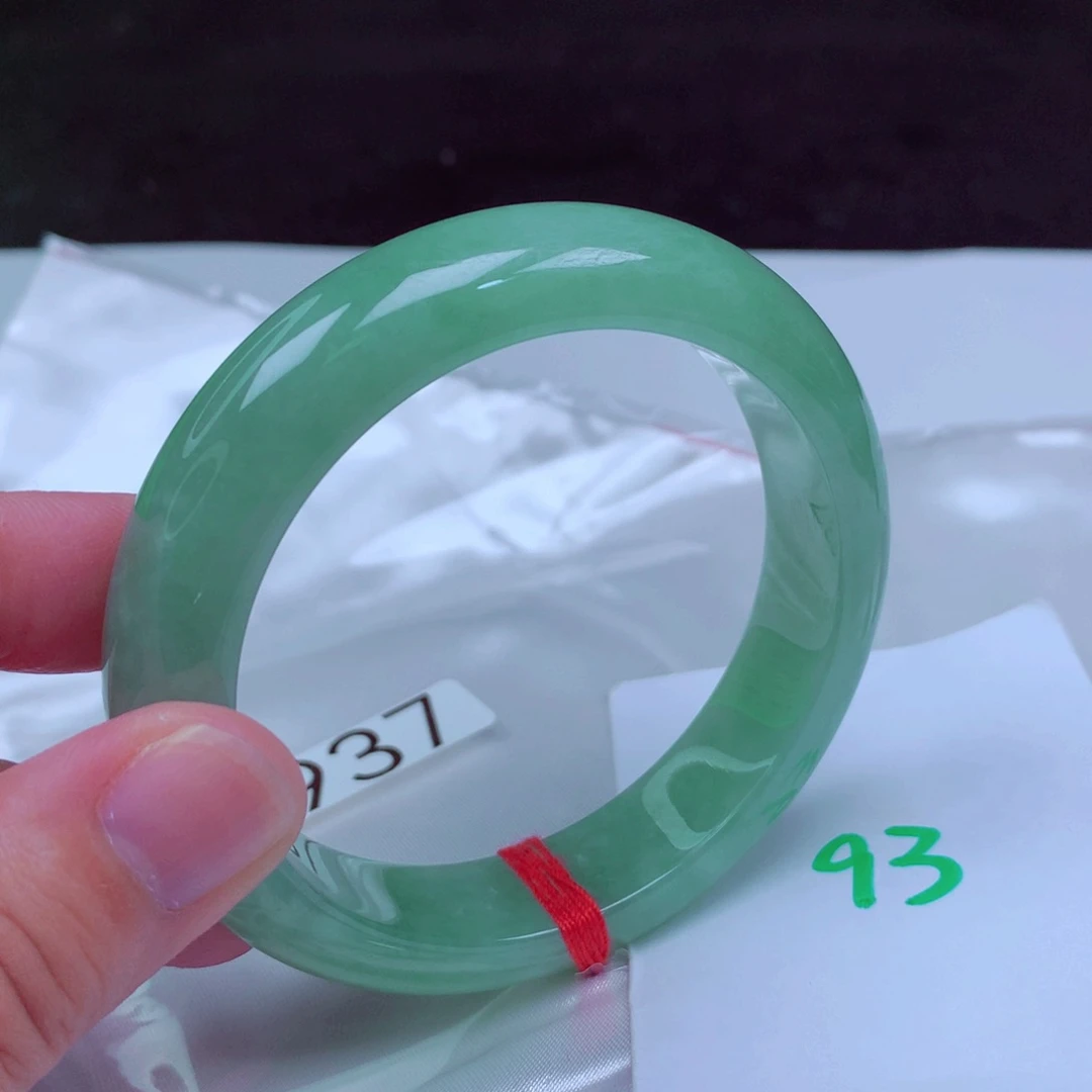 未镶嵌手镯翡翠缅甸天然A货翡翠手镯57.6