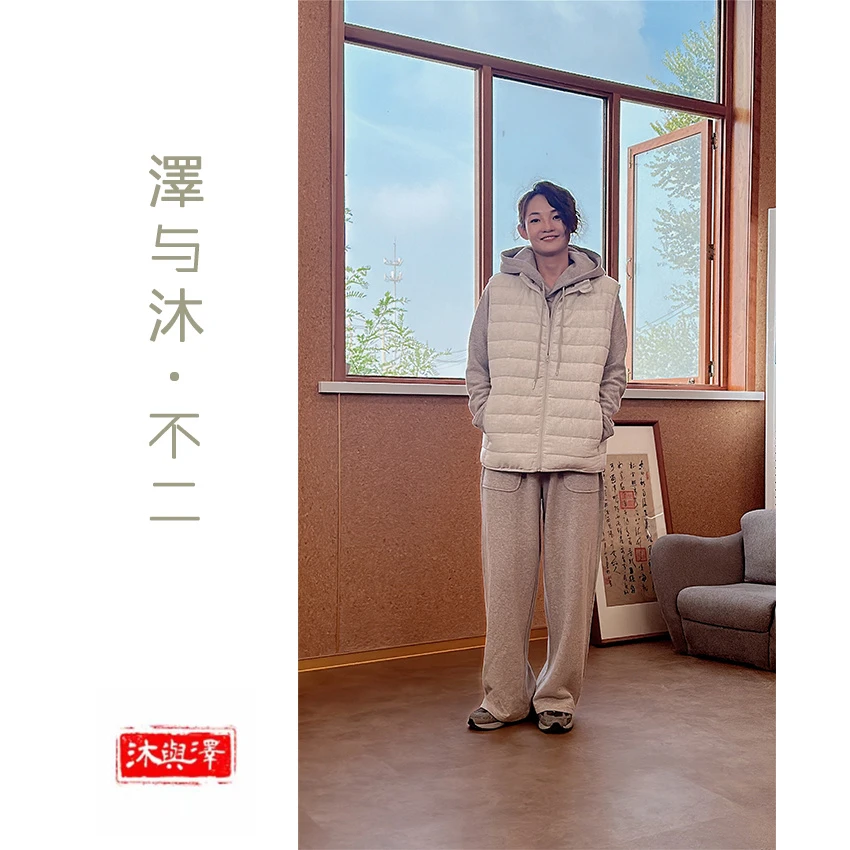 【见证奇迹】汉麻雨露麻秋冬女款90白鸭绒马甲上衣