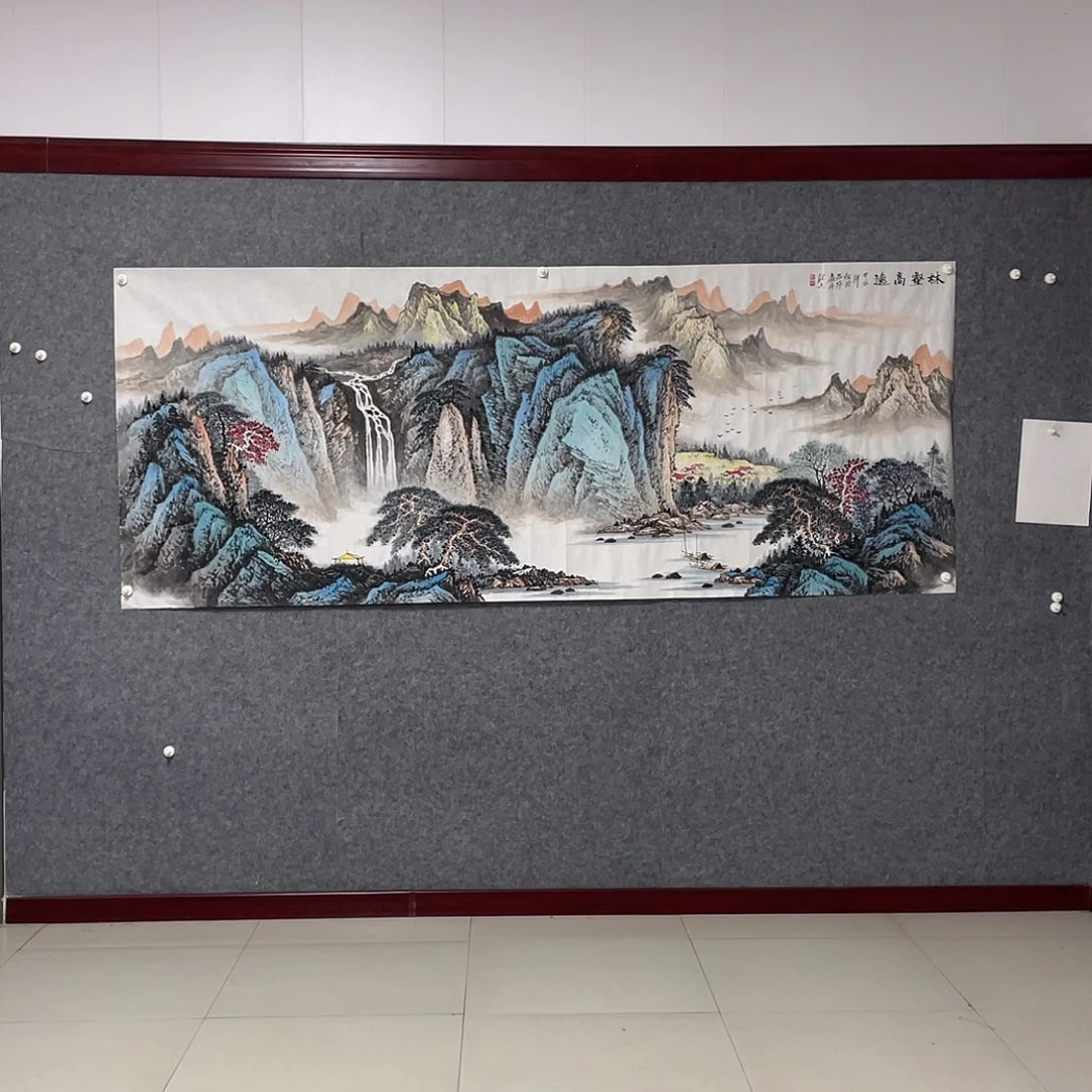 超***想国画小八尺画芯 捡漏