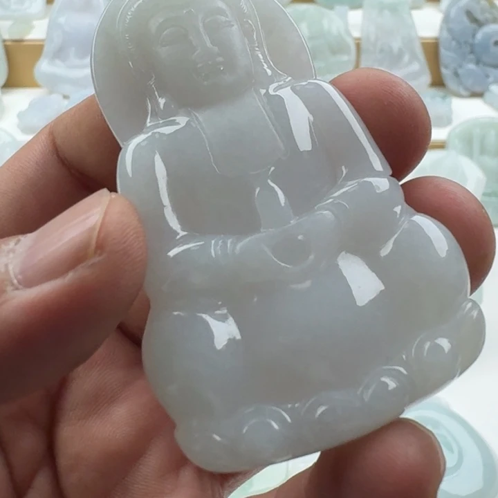 翡翠未镶嵌颈饰天然缅甸A货翡翠