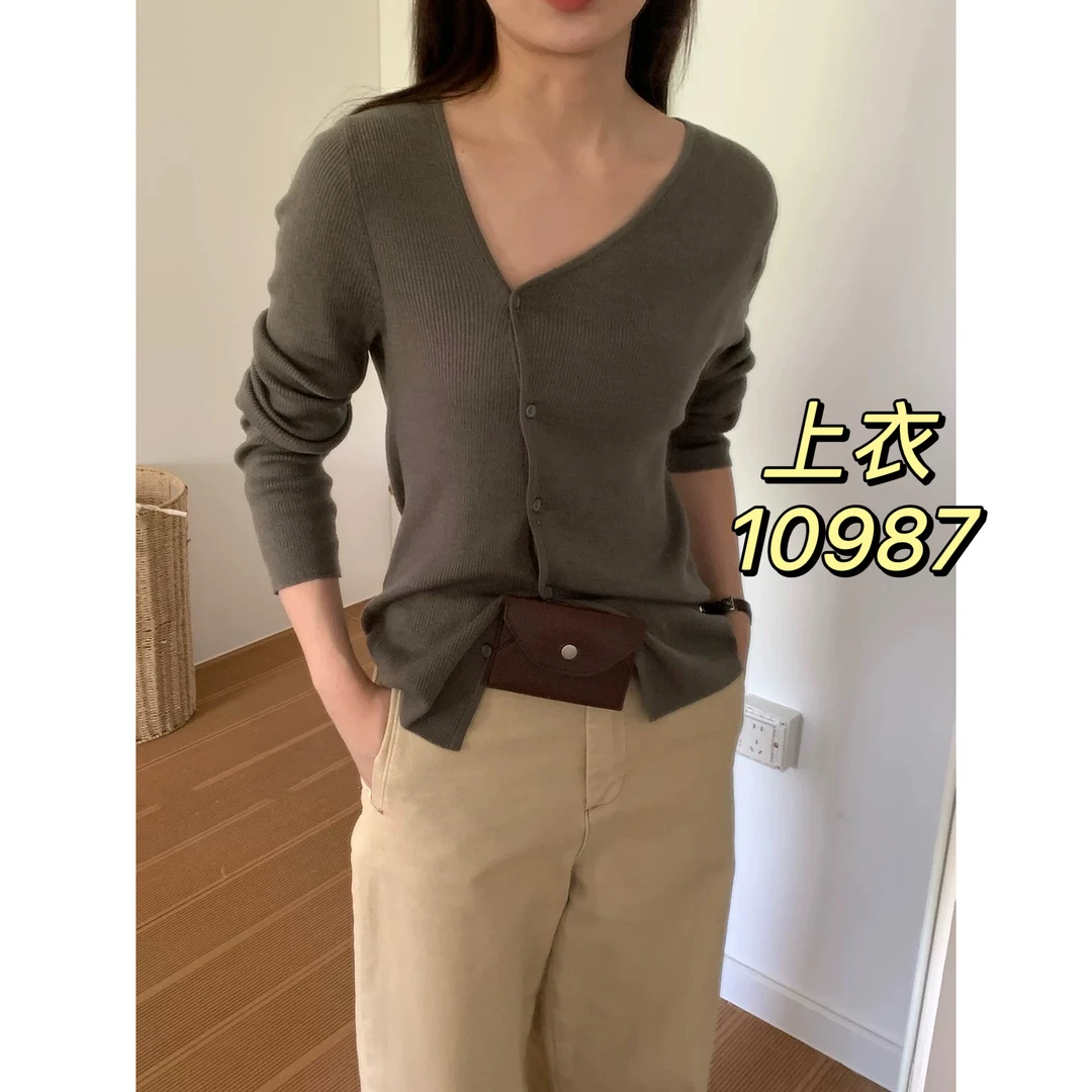 10987（部分无水洗唛，介意慎拍）WANGDAN新款针织开衫