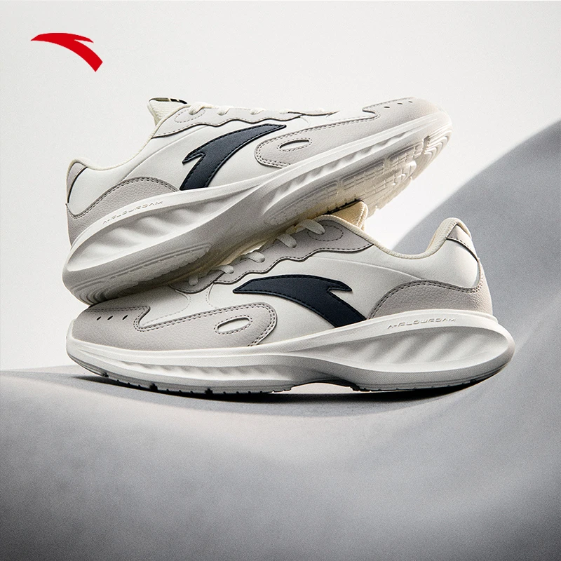 安踏星云丨软底跑步鞋男鞋子缓震通勤革面防泼水健身运动鞋休闲鞋