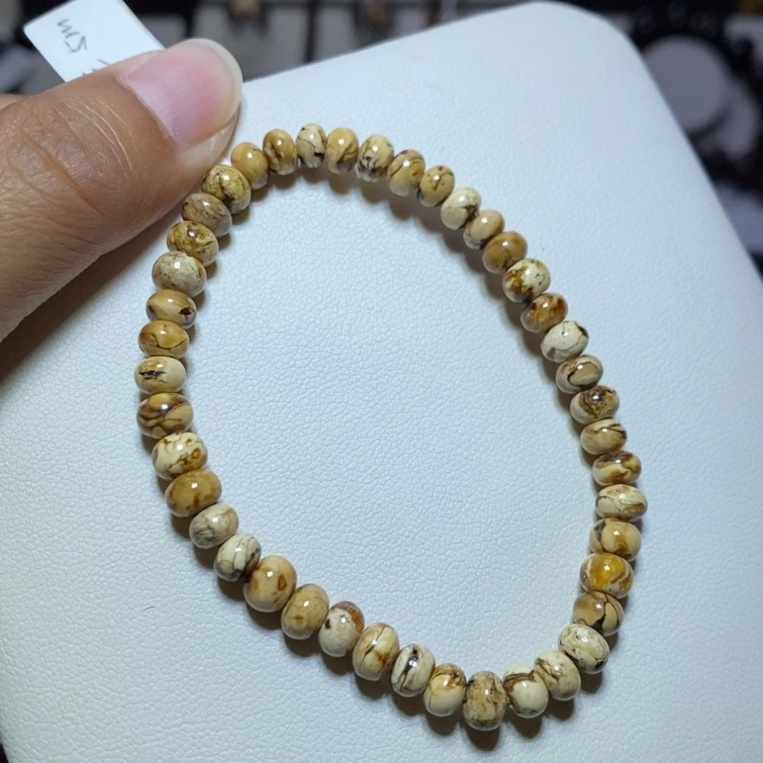 裸石琥珀未镶嵌精品干白5mm
