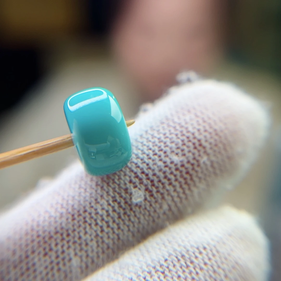 绿松石珠宝奇石未镶嵌11.9直径