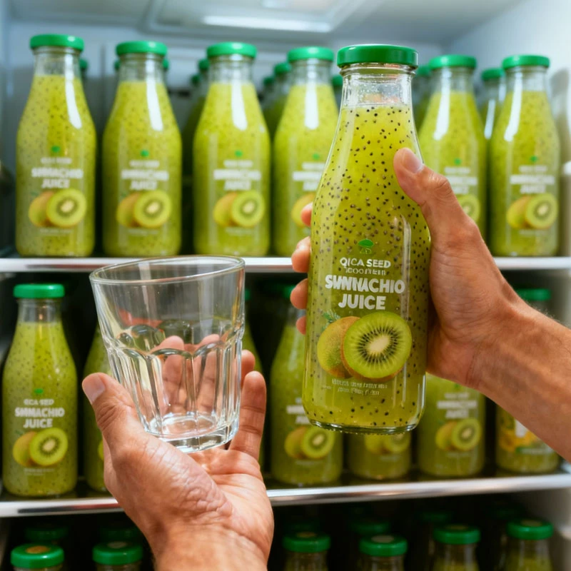 【+奇亚籽】猕猴桃汁100%果汁含量配料干净饮品8瓶整箱猕猴桃饮料