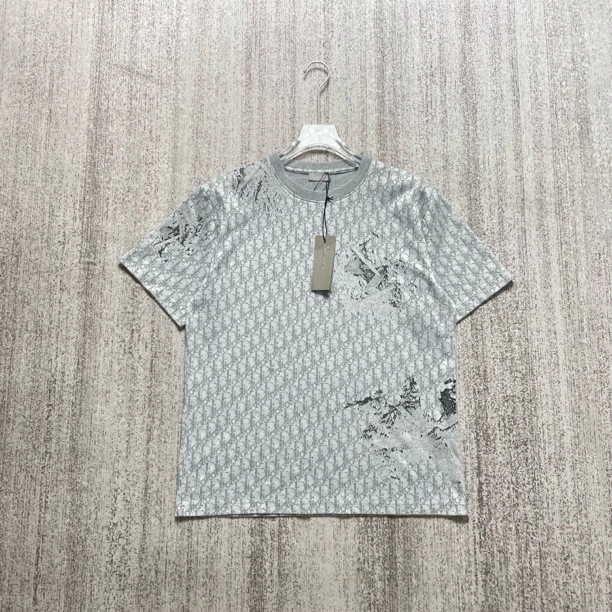 未使用 DIOR/迪奥 未使用/Dior迪奥/老花满印圆领短袖/L码/#5625