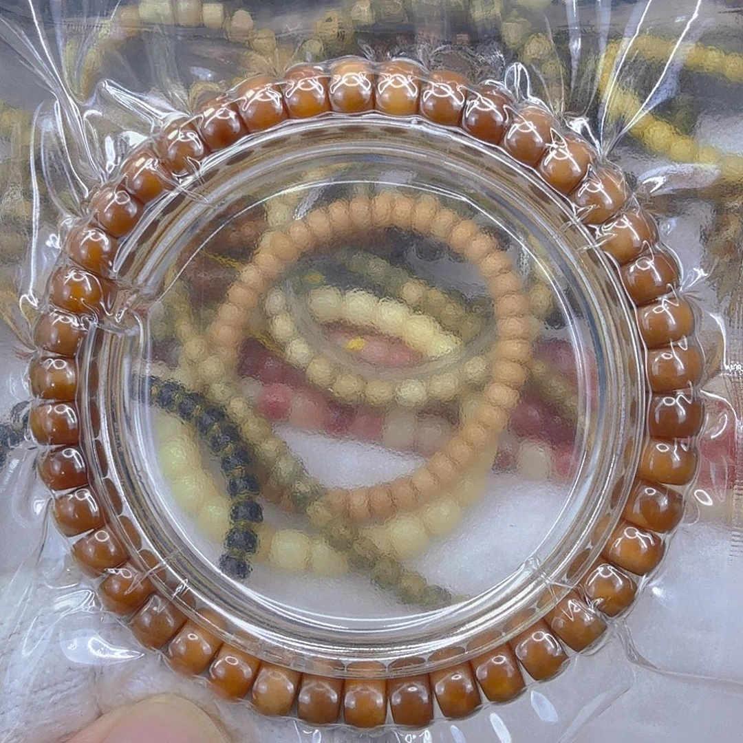 手串星月菩提65高端龙脊菩提单圈药片0.8