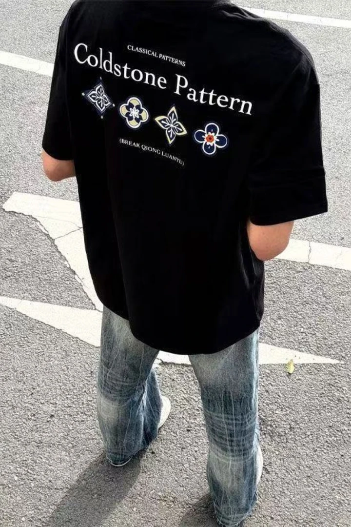 260g【重磅100%纯棉】vintage设计短袖t恤夏季半袖上衣百搭ins休闲