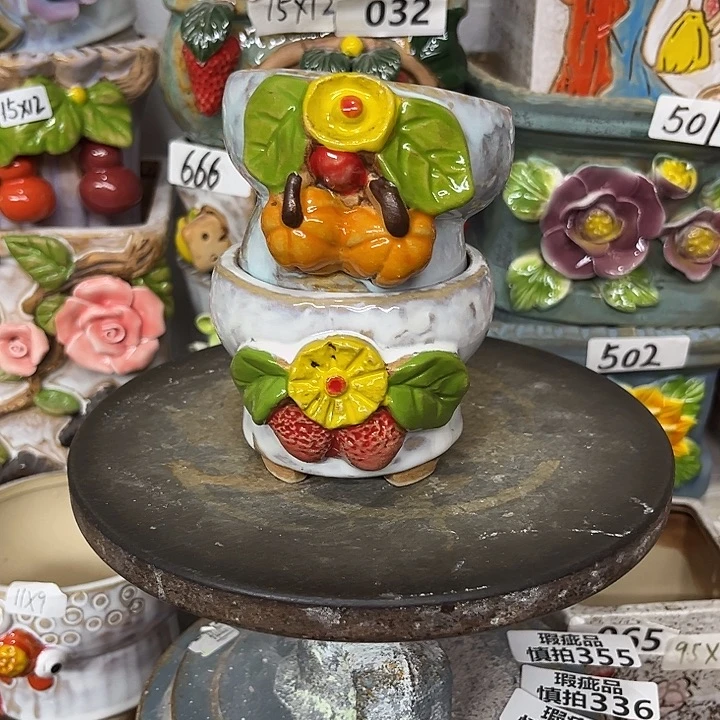 粗陶材质多肉花盆