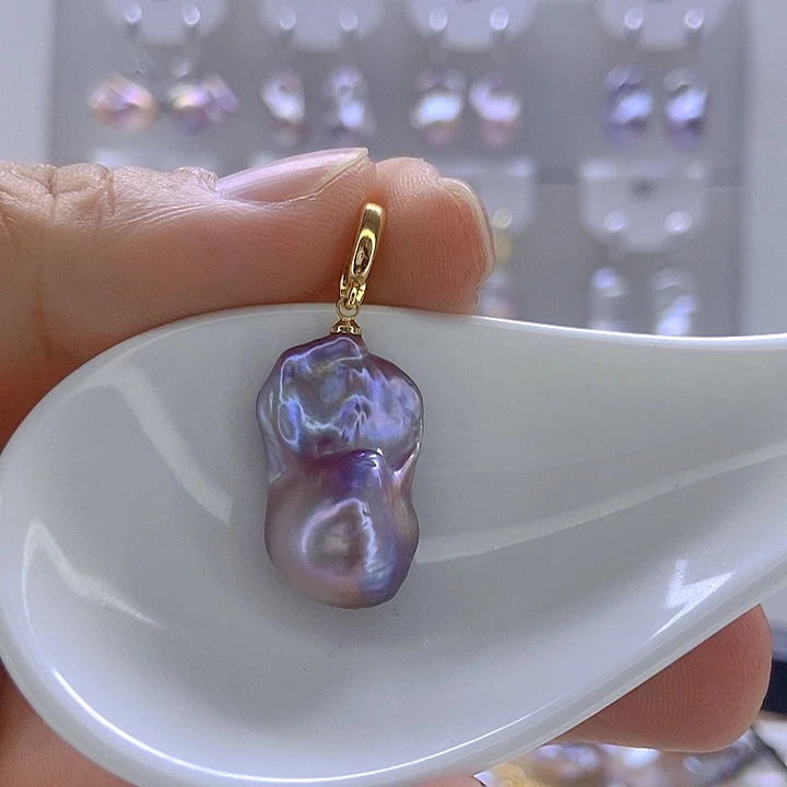 颈饰淡水珍珠银S925镶嵌22