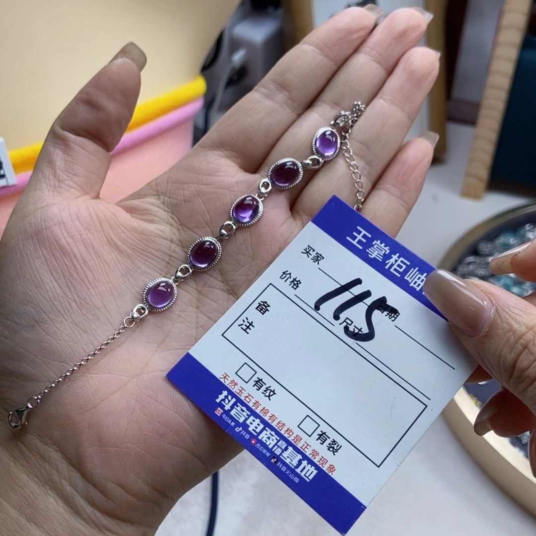 银S925镶嵌颈饰水晶