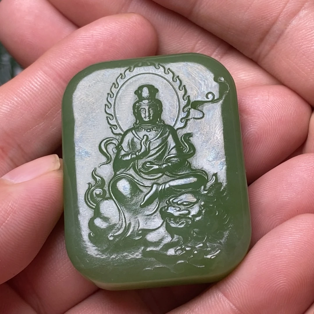 未镶嵌和田玉（碧玉）挂件
