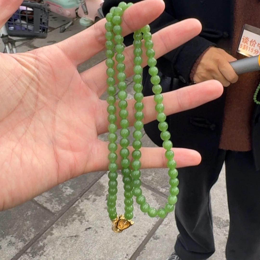 和田玉未镶嵌颈饰118实在哥卡6左右