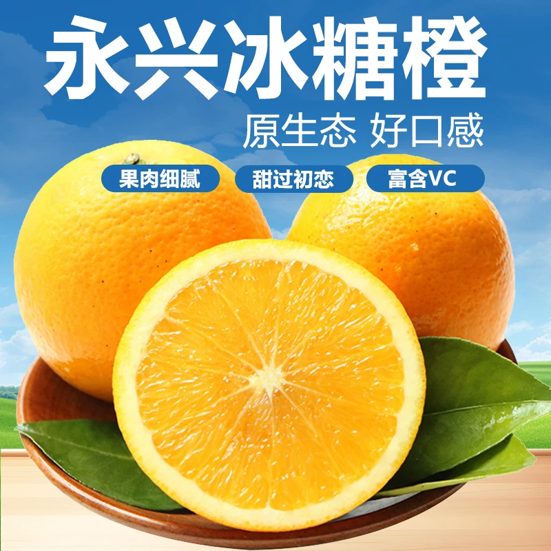 （太阳哥专属）正宗永兴冰糖橙皮薄肉脆当季水果果园现摘直发包邮
