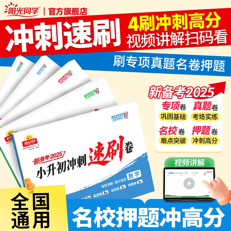 25新阳光同学小升初冲刺速刷卷考前冲刺复习真题专项卷全国通用