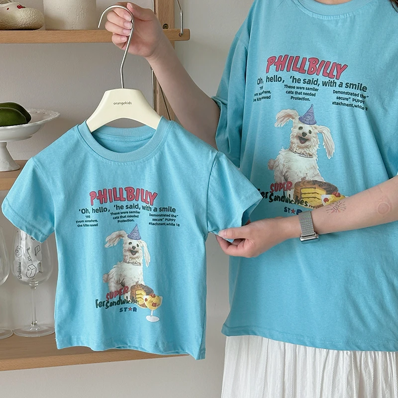 【橘子家】女童短袖T恤夏季新款儿童卡通米奇纯棉上衣HS62435