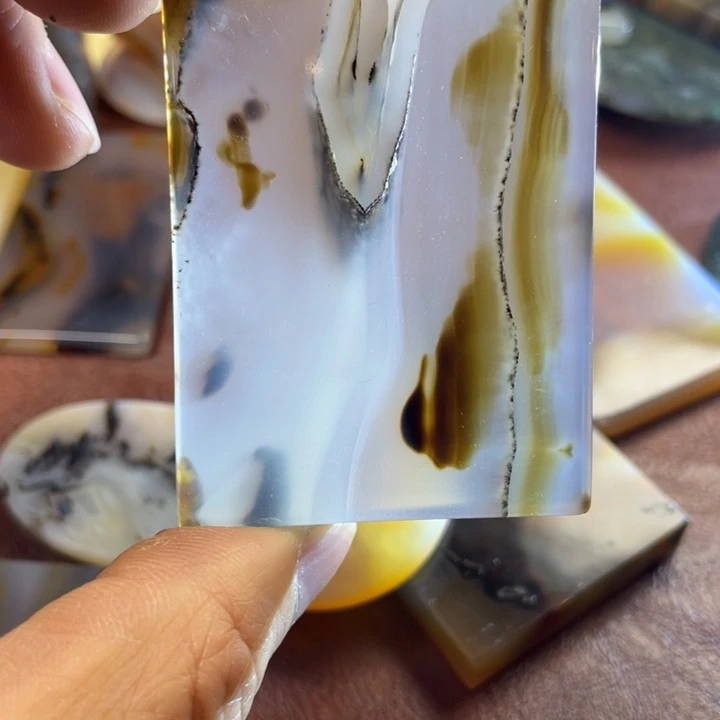 玛瑙/玉髓颈饰合金*️*