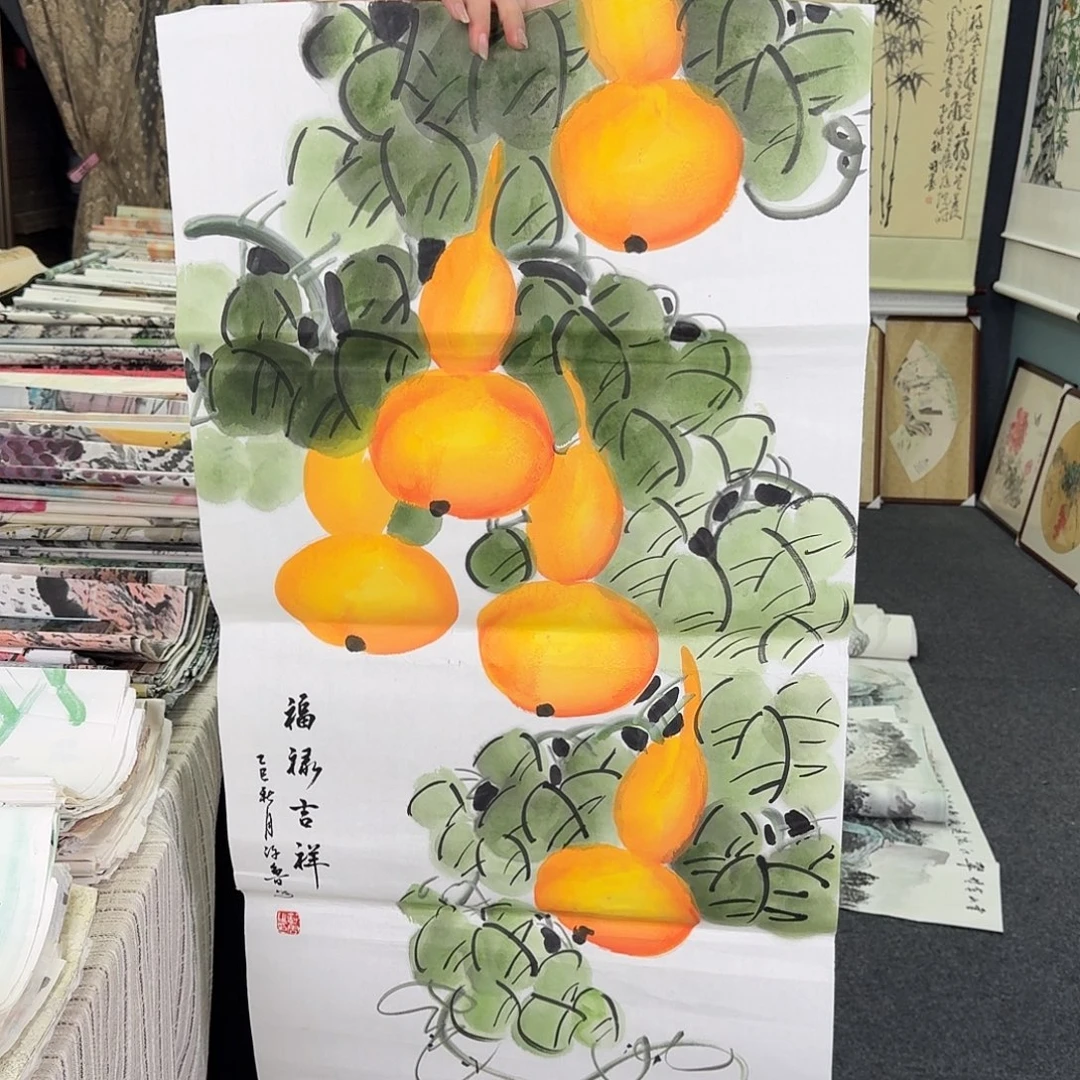 纯手绘国画作品好看