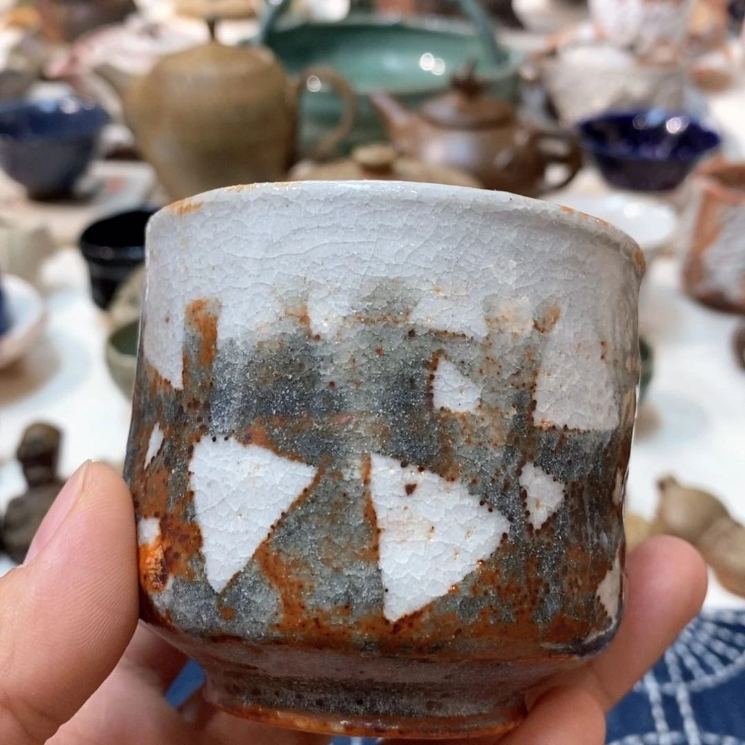 柴烧侘寂粗陶茶具