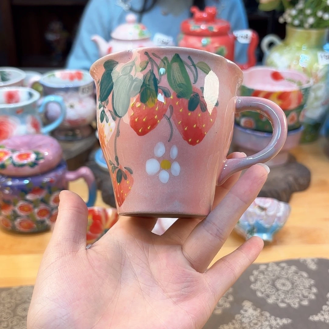 景德镇手绘高温釉下彩陶瓷茶具