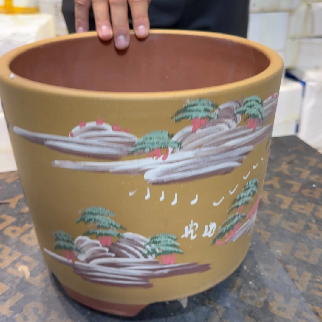 紫砂花盆口径20厘米