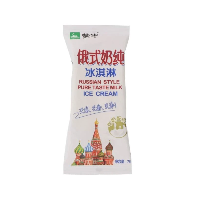 蒙牛 俄式奶纯冰淇淋 75g/袋雪糕同城配
