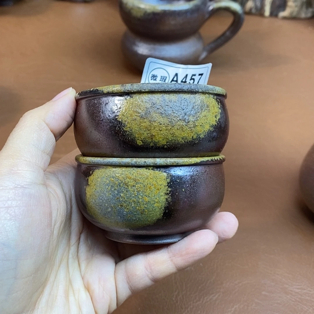 壶微瑕柴烧主人杯一物一拍80