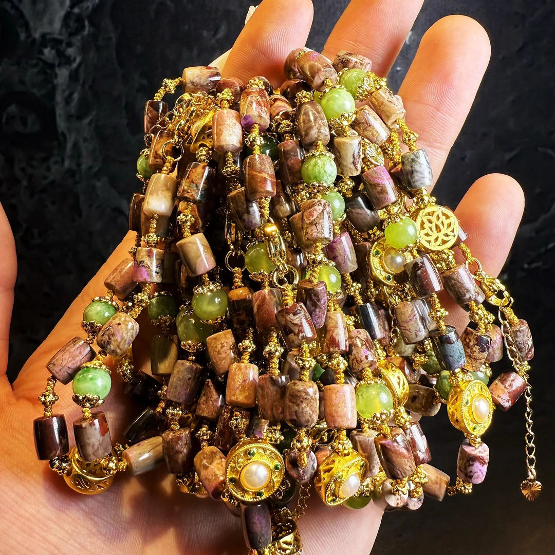 【皇后甄选】SJL069 辰砂DIY樱花粉款式手链 -多样性发其一