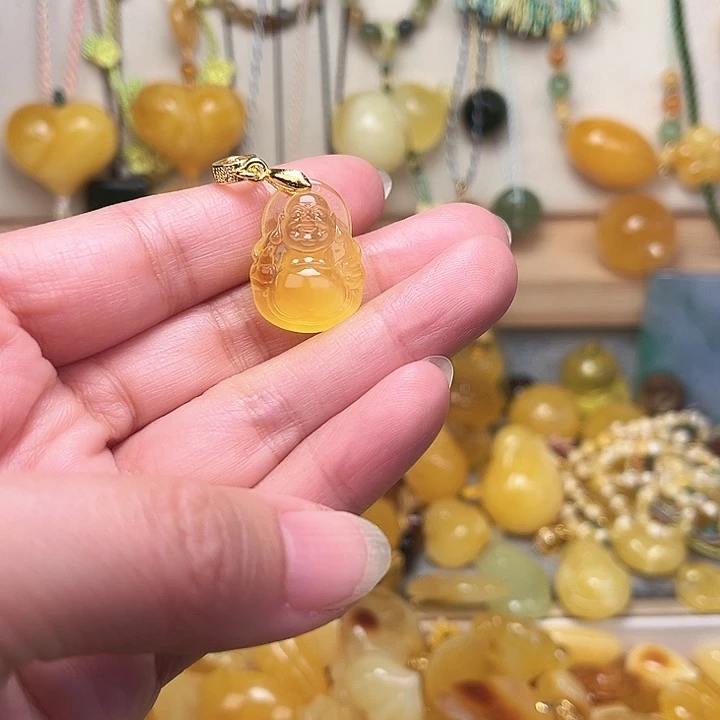 蜜蜡颈饰未镶嵌蜜蜡