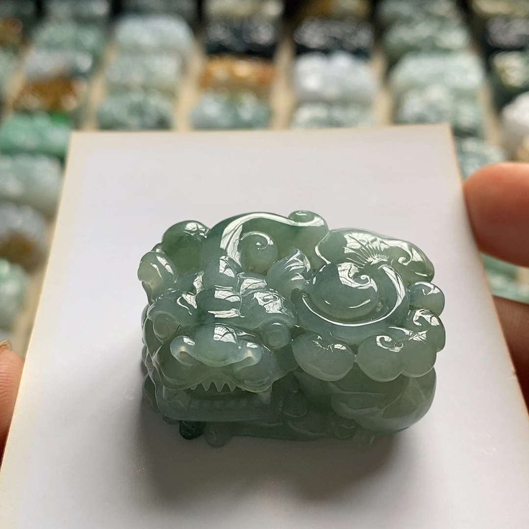 颈饰未镶嵌翡翠天然翡翠貔貅吊坠