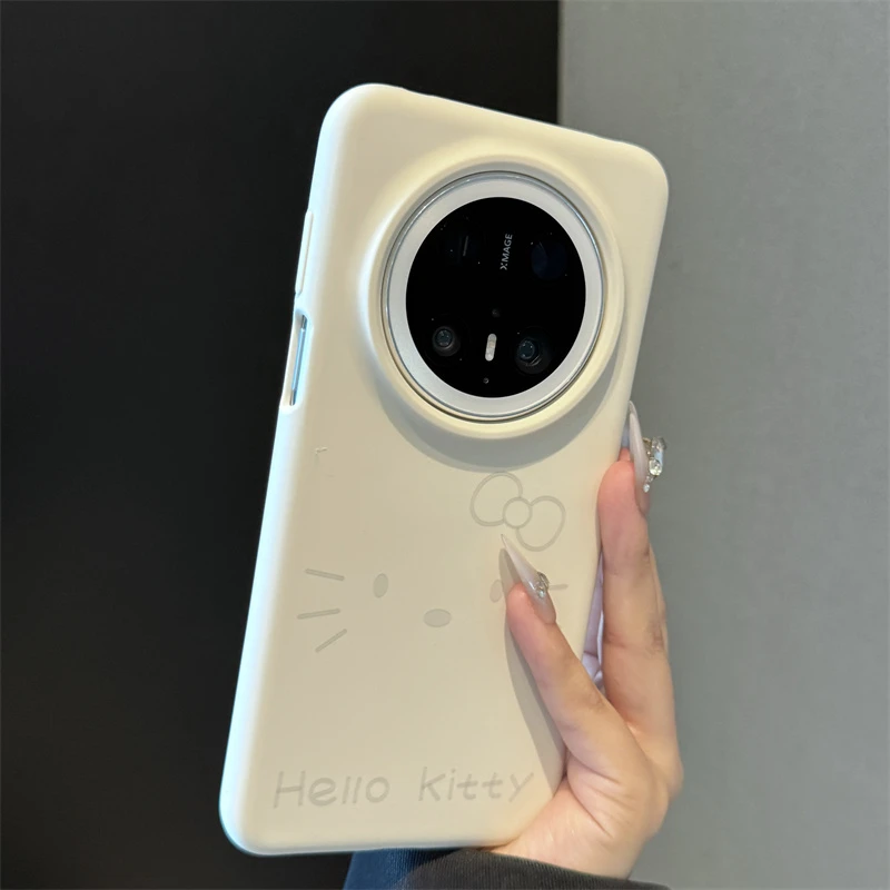 软萌卡通Kitty猫表情适用华为mate70pro手机壳新款高级感保护套