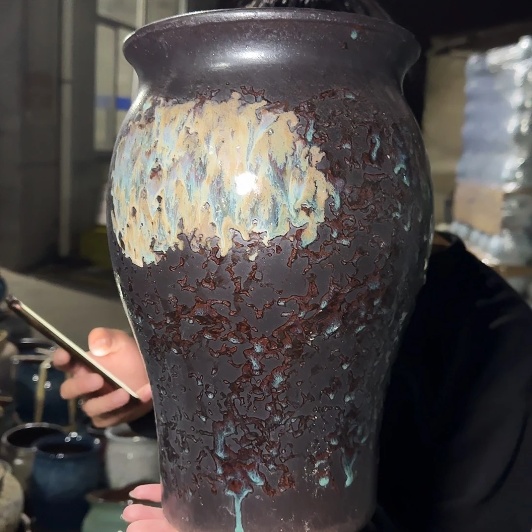 紫砂花盆高31口20