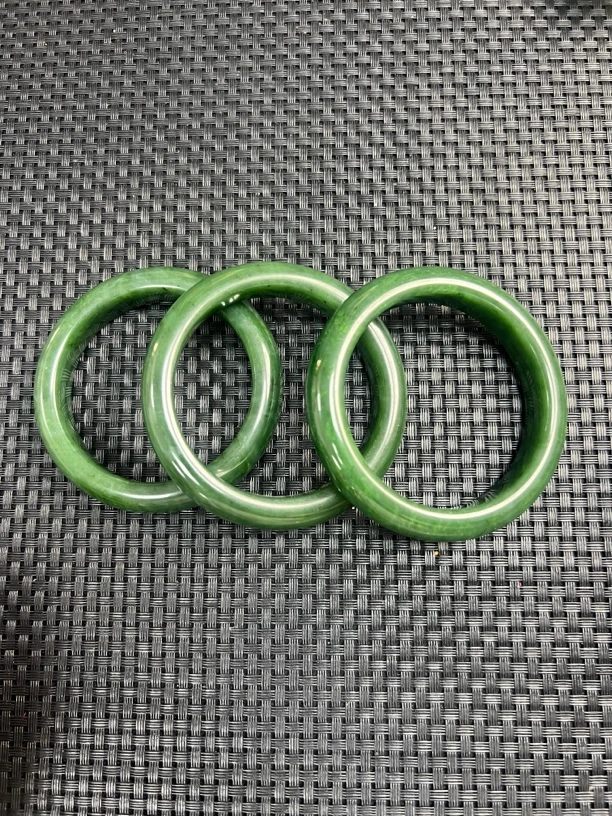 6.11和田玉碧玉正圈手镯（多样性发一支）