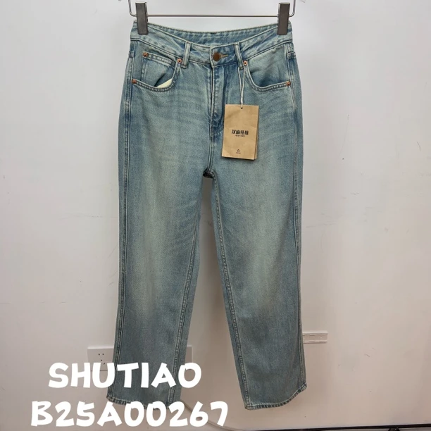 【SHUTIAO】2024秋冬：新款小众设计款牛仔裤B25A00267