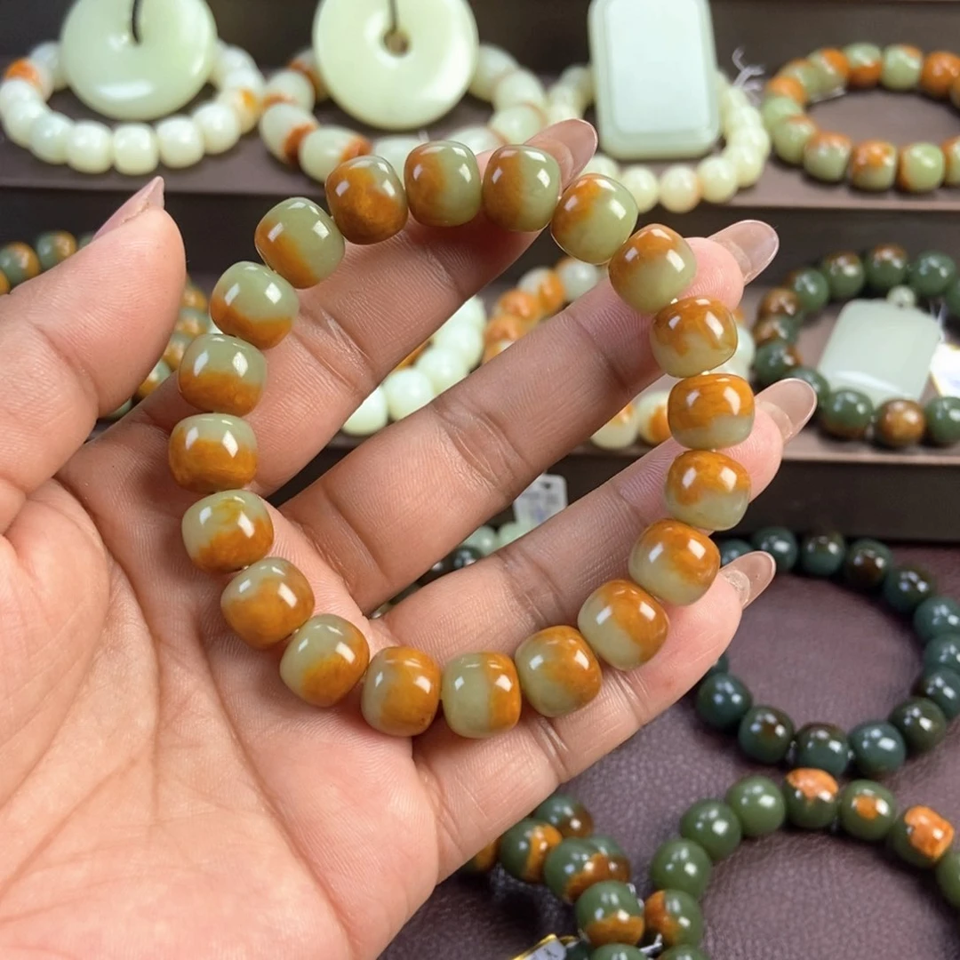 手串未镶嵌透闪石质玉愚*