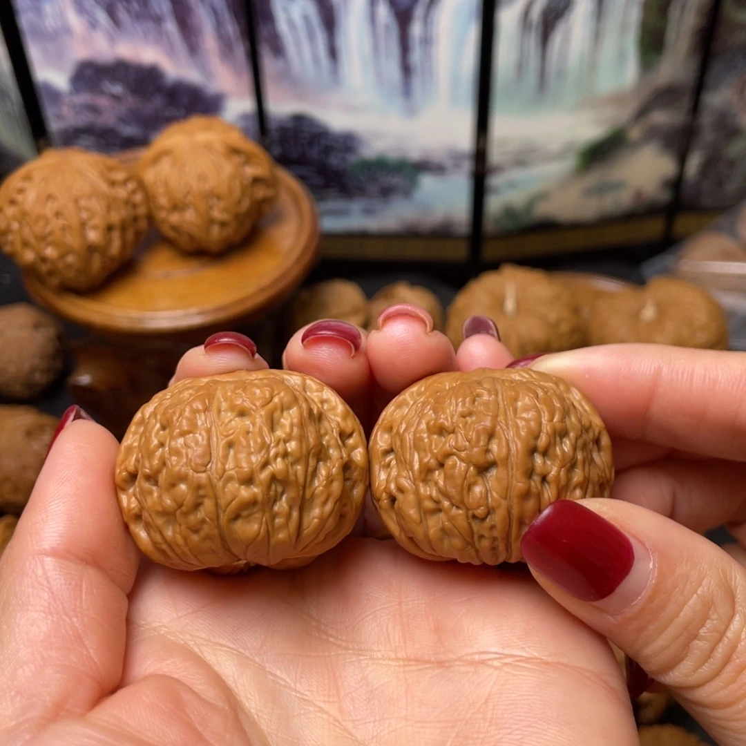 文玩核桃把件37全品平底锅