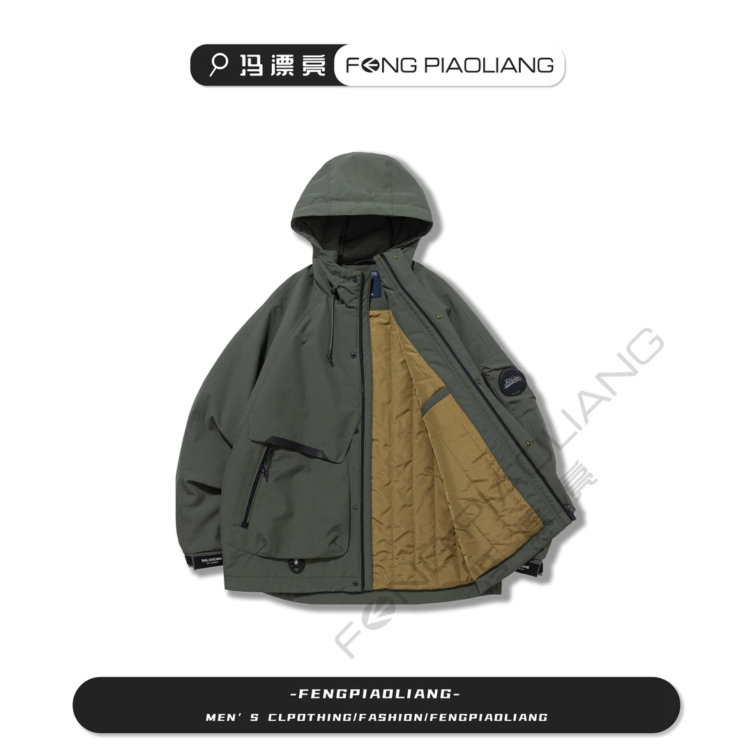 绿【攀岩者生物绒棉衣】8820秋冬工装户外流行潮流保暖男女款