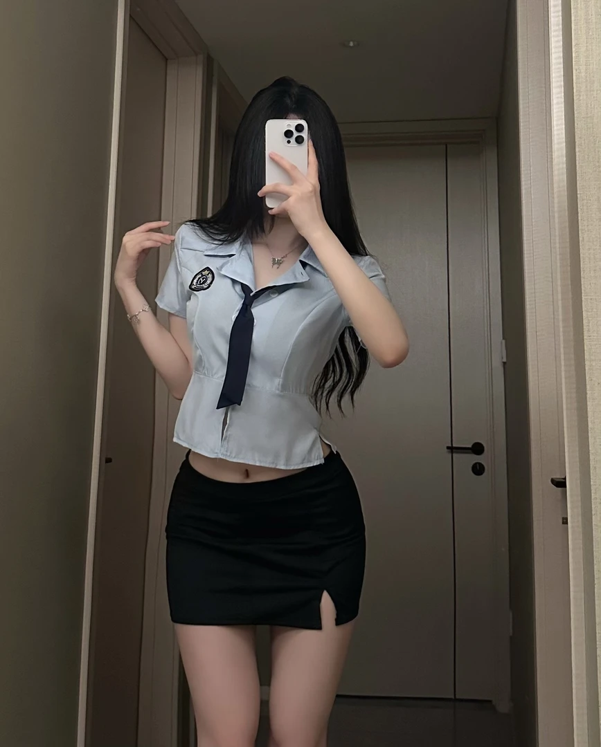 【觅妤】MiYu纯欲女警学生套装