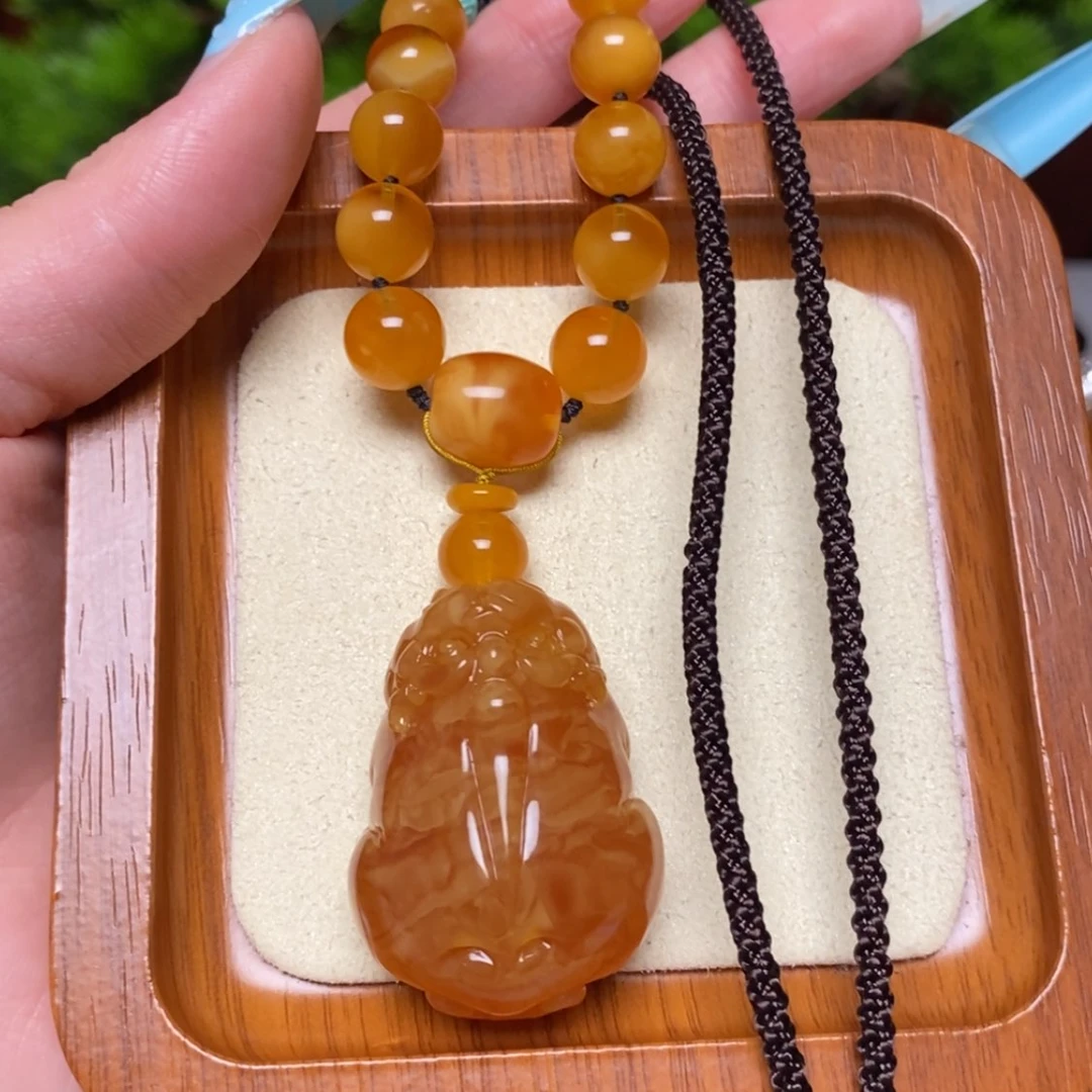 【闪购商品】未镶嵌颈饰蜜蜡项链