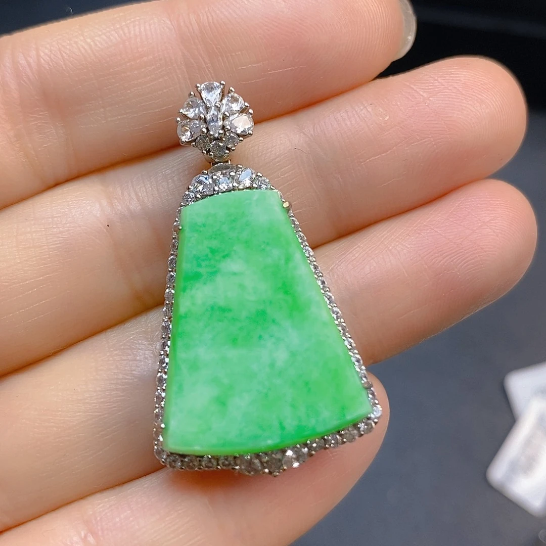 翡翠银S925镶嵌颈饰