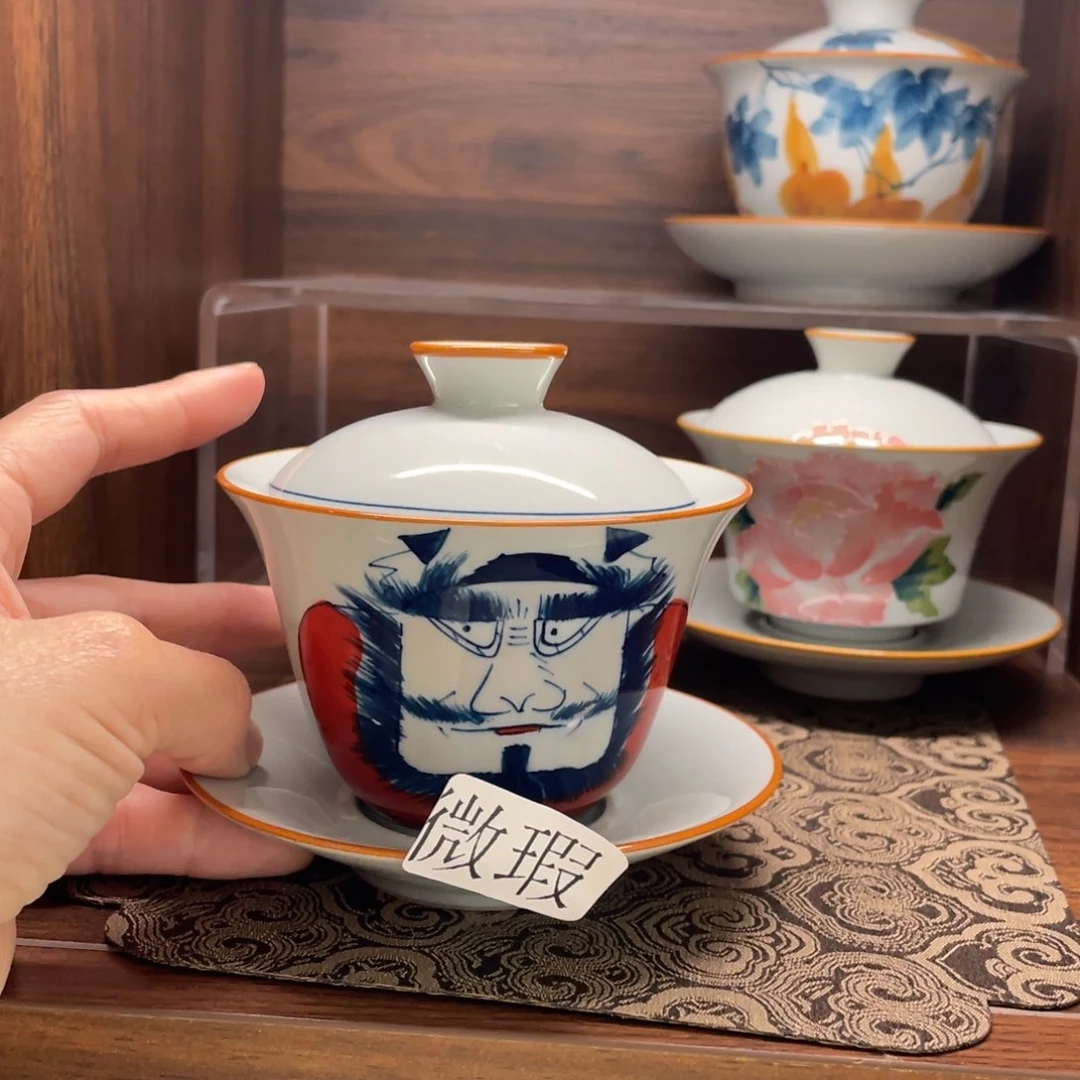 釉下彩纯手绘釉下彩