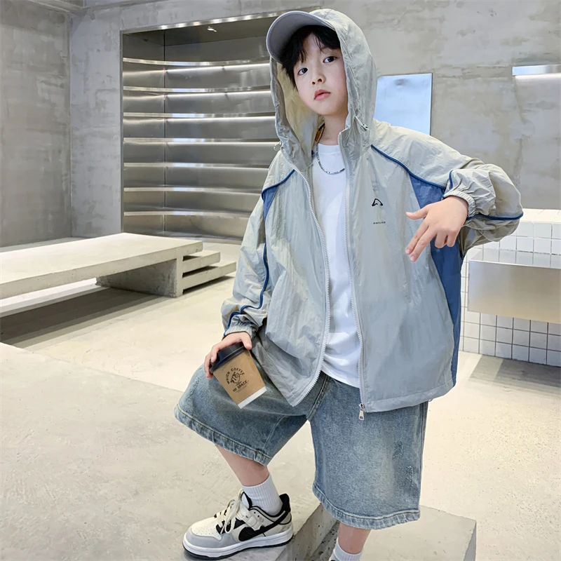 童装男童防晒衣夏装外套2025新款夏款中大童薄款夏季防晒服儿童潮