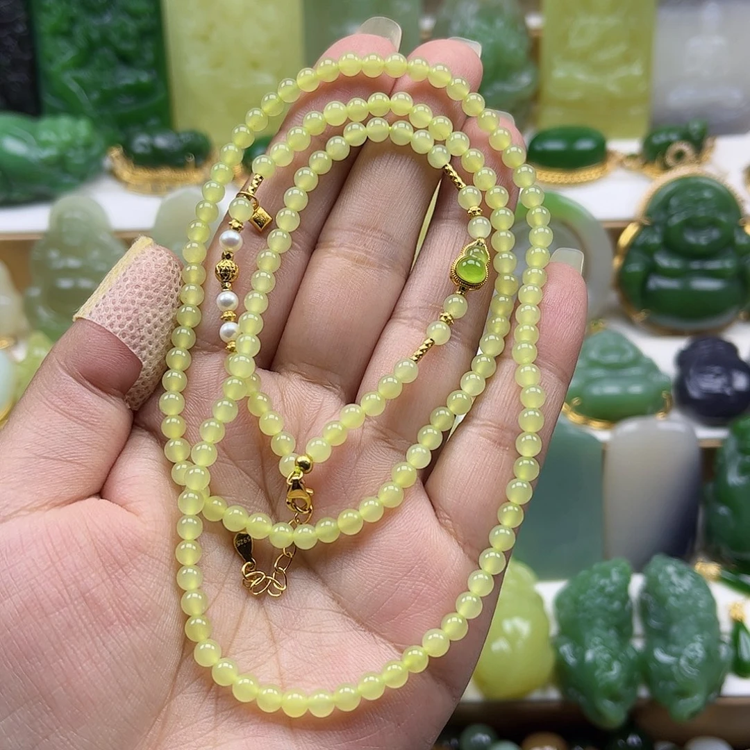 和田玉未镶嵌项链