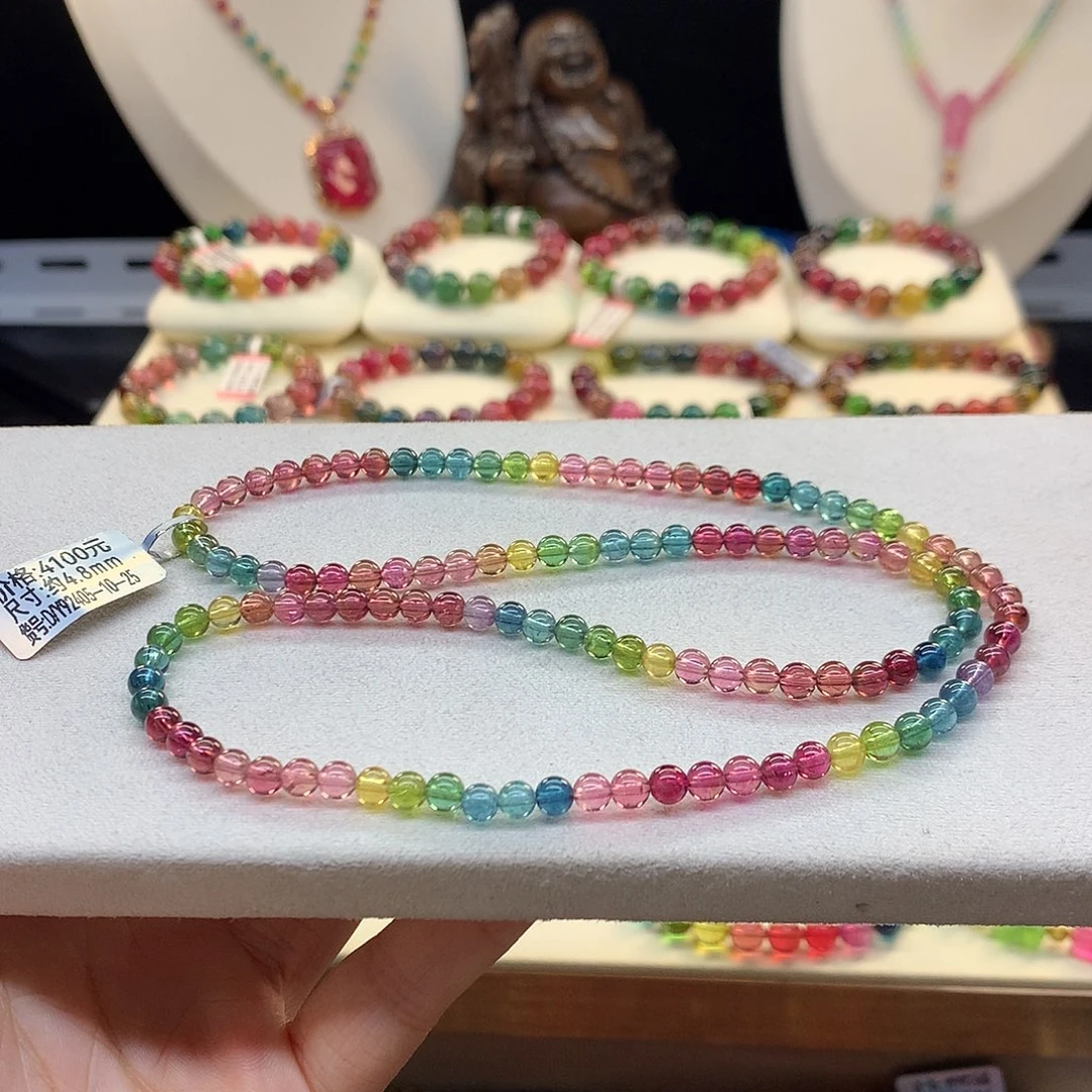 未镶嵌碧玺手串4.8/浓艳。