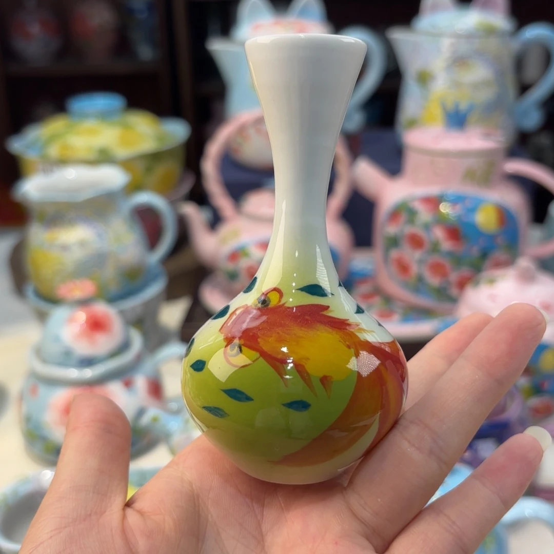 景德镇手绘高温釉下彩陶瓷茶具
